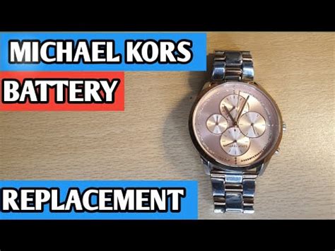 vervangen michael kors waterdicht batterij|Michael Kors battery replacement.